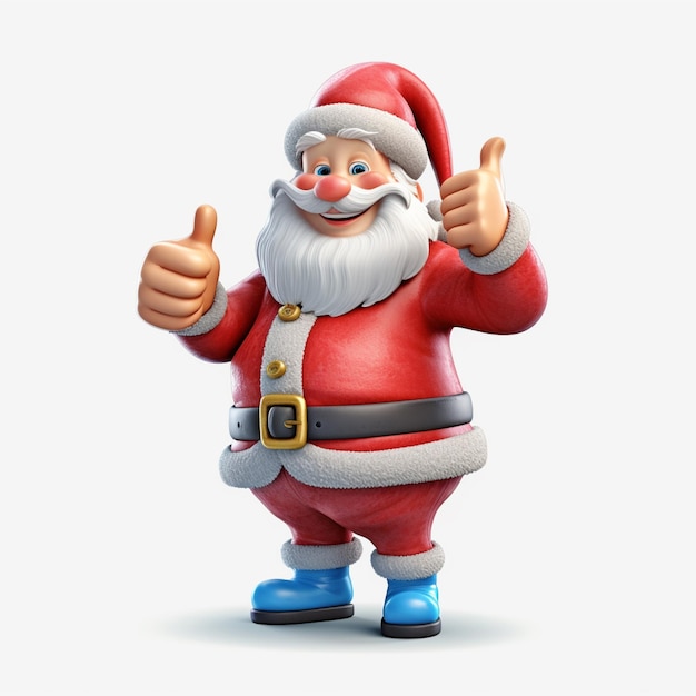 Personaggio di Babbo Natale 3D