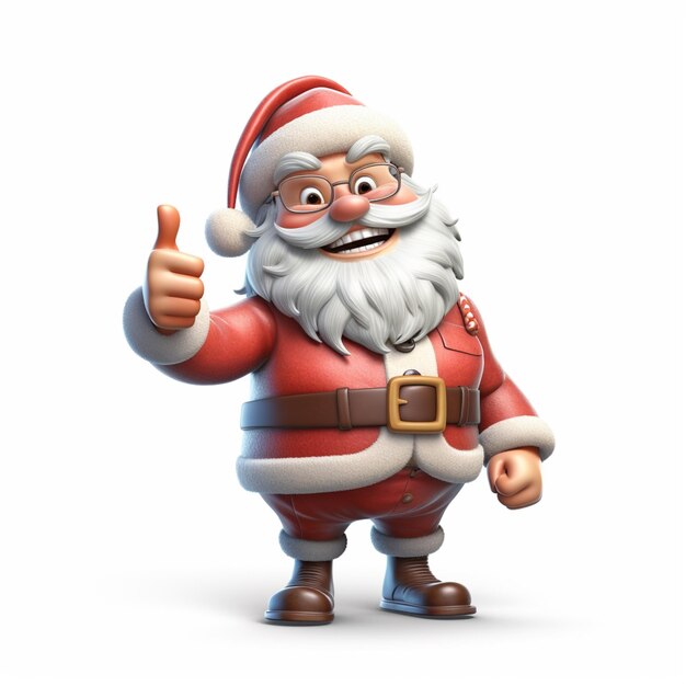 Personaggio di Babbo Natale 3D