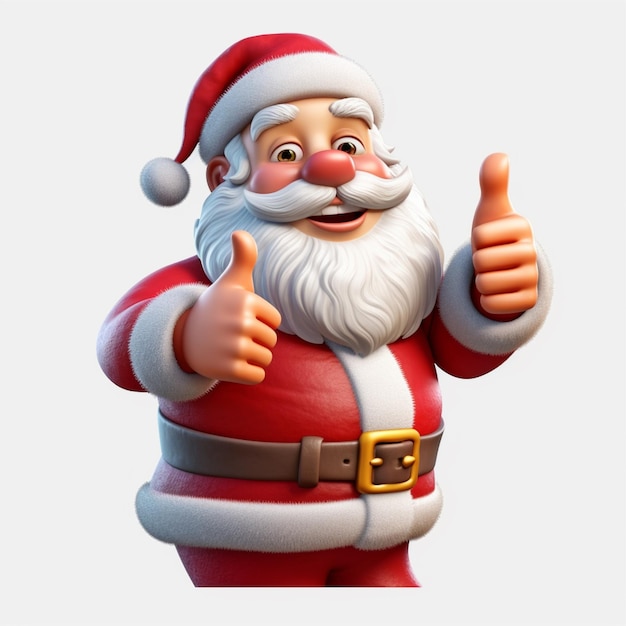 Personaggio di Babbo Natale 3D