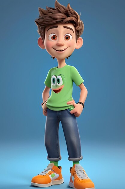 Personaggio di cartone animato 3D Teenage Boy