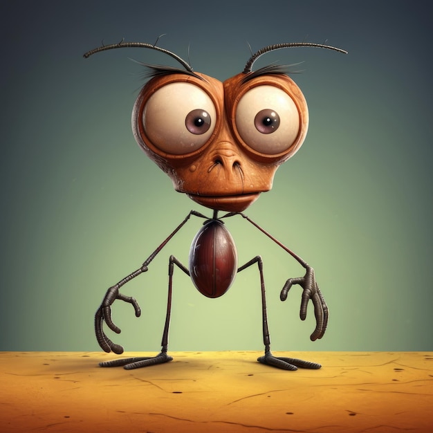 Personaggio di cartone animato di formica