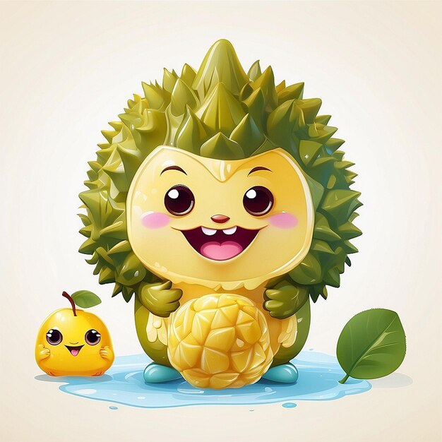 Personaggio durian carino in 3D