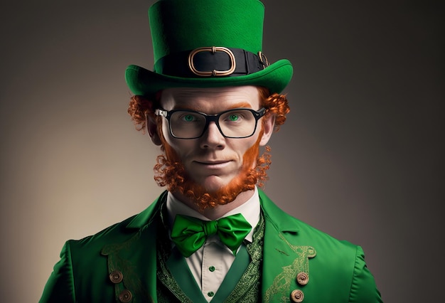 Personaggio fiabesco tradizionale irlandese leprechaun Generativo ai