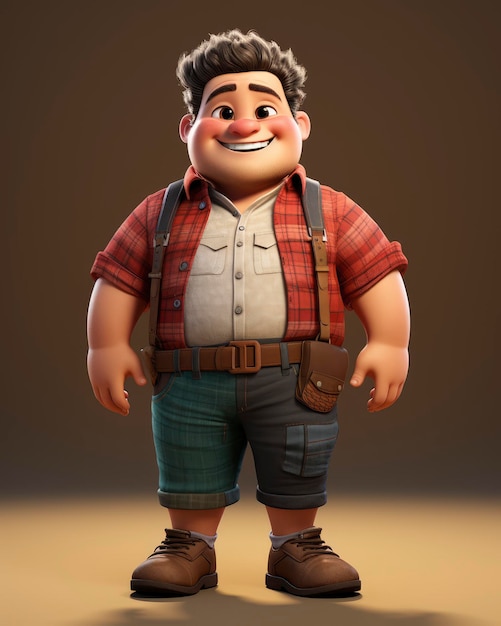 Personaggio maschile in stile Pixar