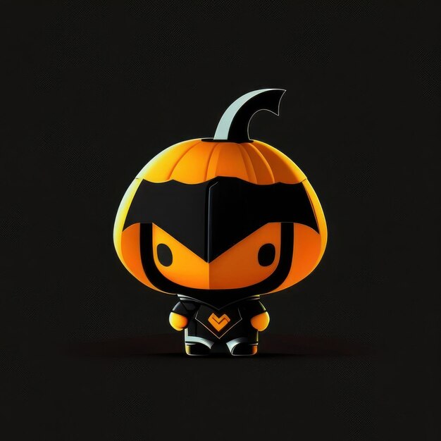 Personaggio minimalista di Halloween IA generativa