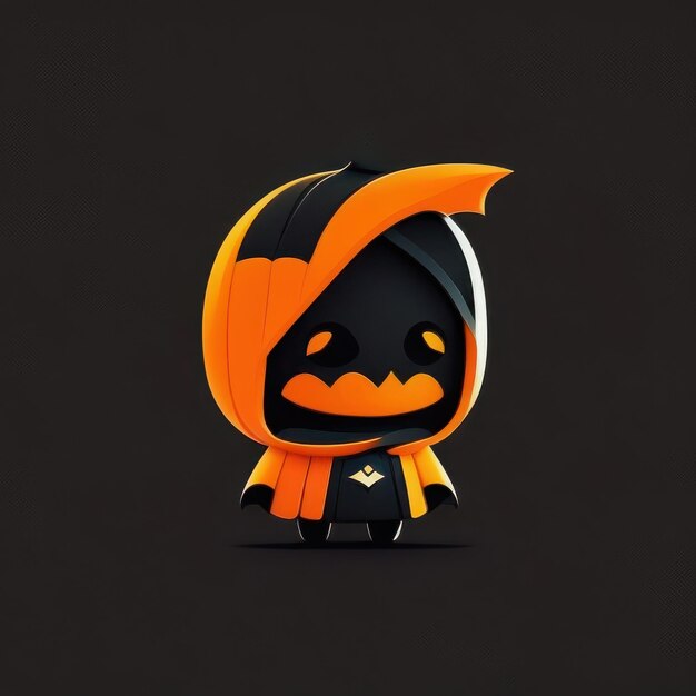 Personaggio minimalista di Halloween IA generativa