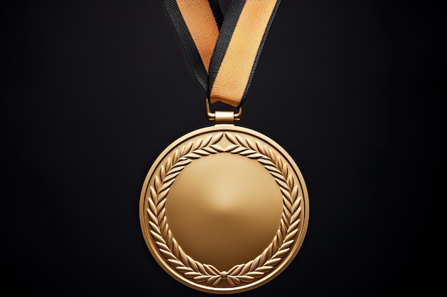 Personalizza il tuo trionfo con una medaglia d'oro a faccia vuota