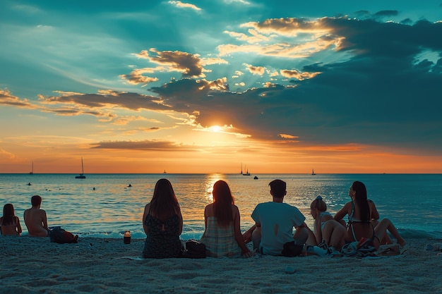 Persone che si godono le vacanze