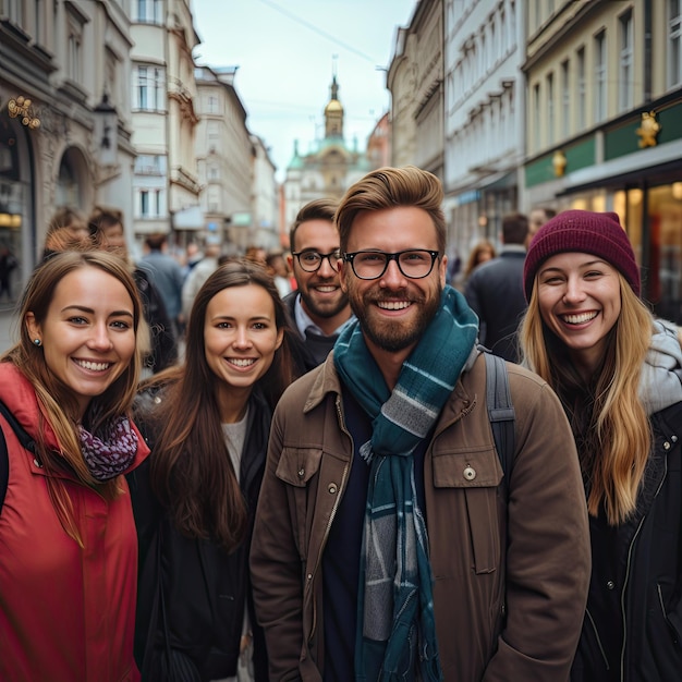 persone che sorridono a Vienna