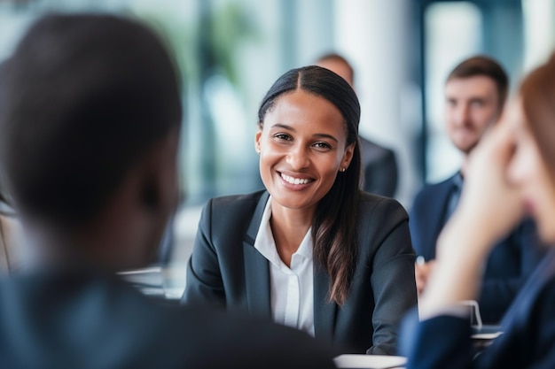 Persone di culture diverse che partecipano a un colloquio di lavoro inclusivo ed equo