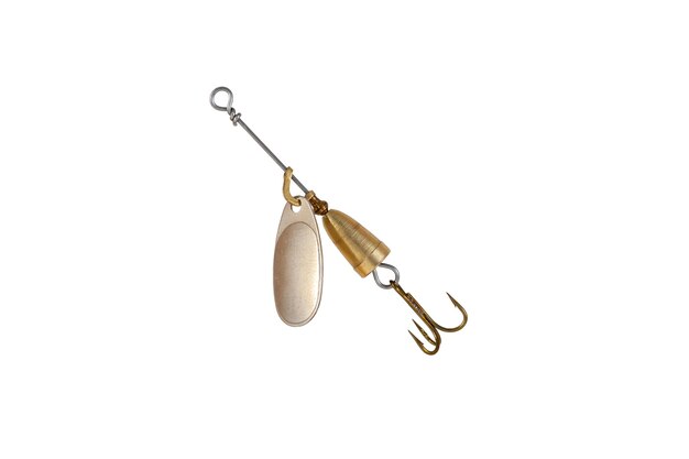 Pesca Spinner Spoon Lure isolato su sfondo bianco