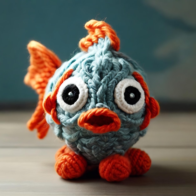 Pesce amigurumi AI