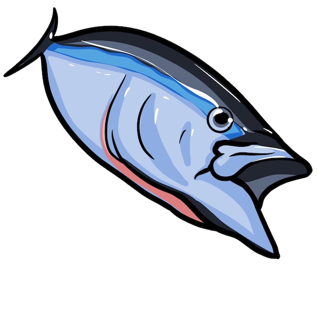 pesce di tonno azzurro ikan biru