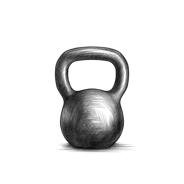 Peso kettlebell fitness ai generato