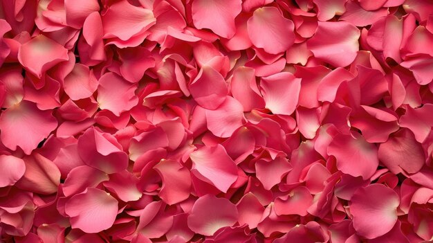 Petali di rosa a fuoco morbido per uno sfondo romantico
