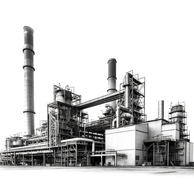 Petrolio e gas industrialeImpianto di raffineria di petrolio forma industriaSerbatoio e pipeli di stoccaggio dell'olio della fabbrica di raffineria