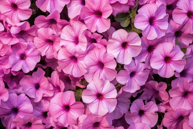 Petunia come sfondo e consistenza