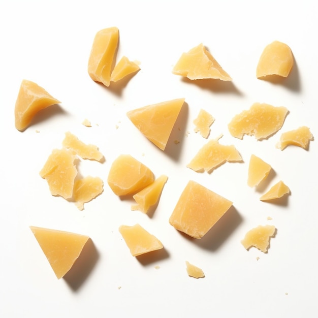 Pezzi assortiti di formaggio a pasta dura