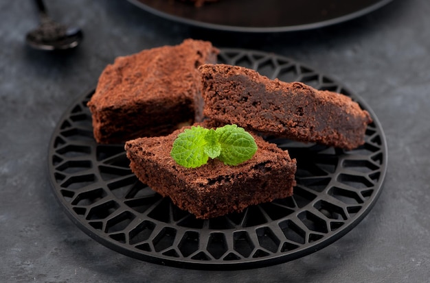 Pezzi di brownies di torta shocolate