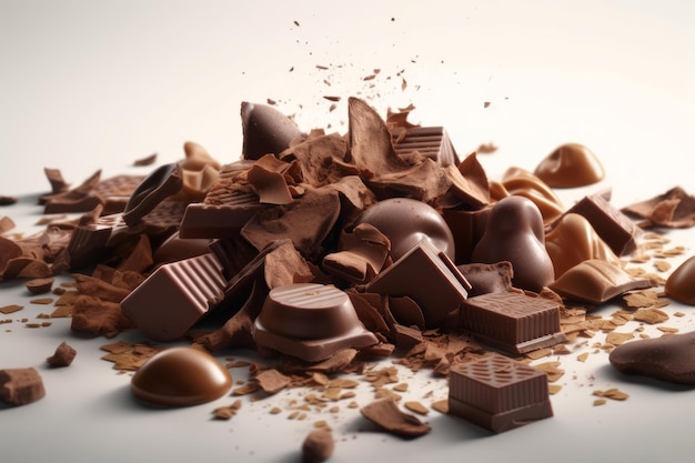 Pezzi di cioccolato Genera Ai