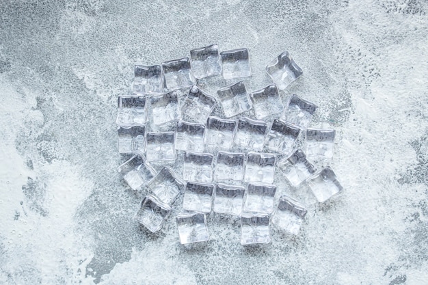 Pezzi di plastica di ghiaccio artificiale acrilico trasparente