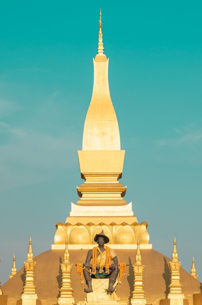 Pha That Luang festival Vientiane Laos ThatLuang Golden Pagoda a Vientiane Lao Questo posto è la storia del Laos e Pha That Ruang è conosciuto dai turisti stranieri