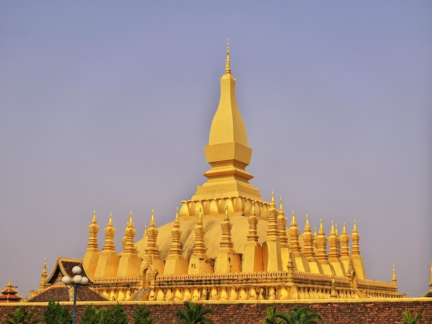 Pha That Luang nella città di Vientiane Laos