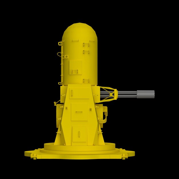 Phalanx CIWS cannone militare torretta marina illustrazione