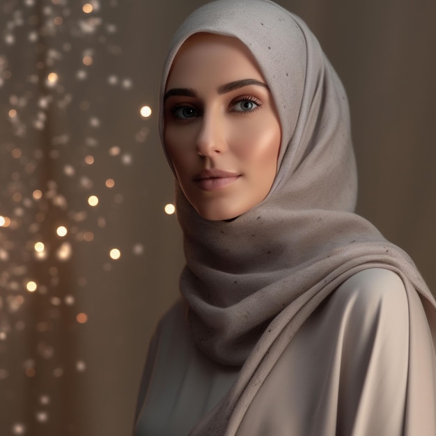 photo bella donna che indossa l'hijab