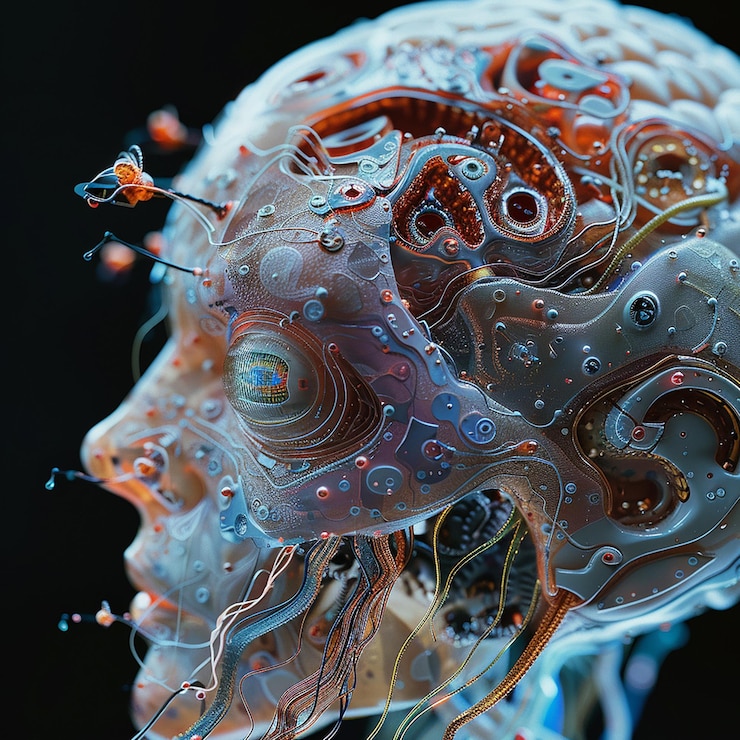 Photo photo lot of different advancing ai digital brain evolution