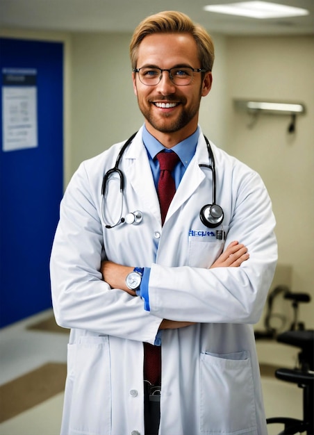 photo medico maschio in ospedale