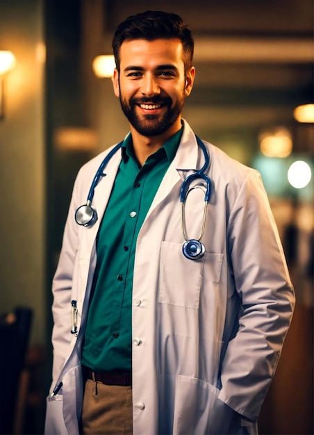 photo medico maschio in ospedale