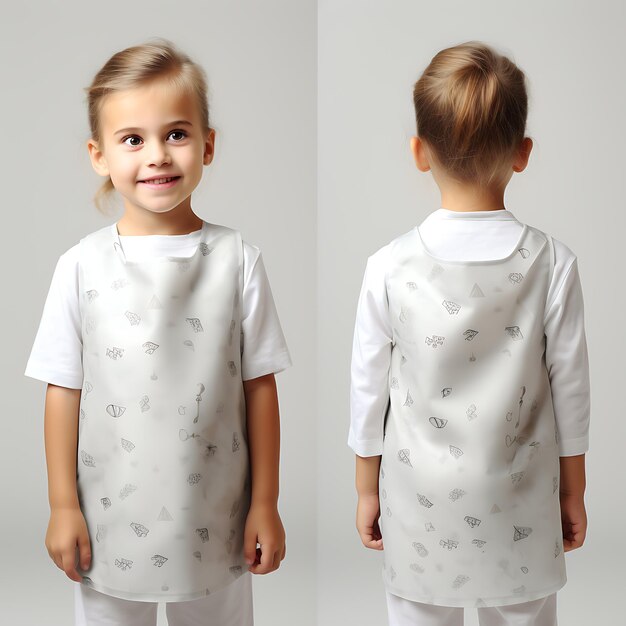 Photo shoot Full Coverage Bibs per bambini con Poly Cotton Blend Fabri disegni di abbigliamento per bambini