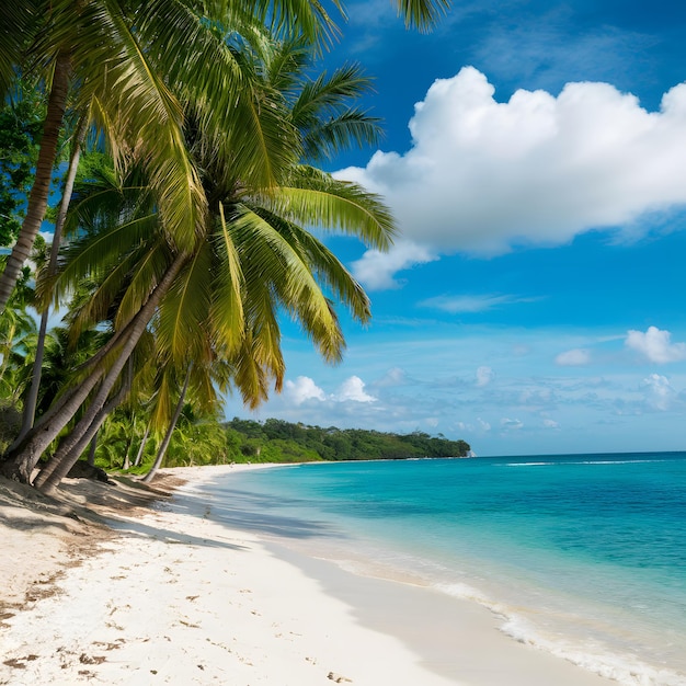 PhotoStock Il paesaggio panoramico della spiaggia ispira relax e vibrazioni tropicali Per i social media Post Si