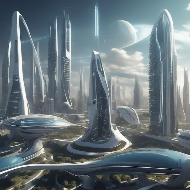 pianeta futuristico scifi city 276