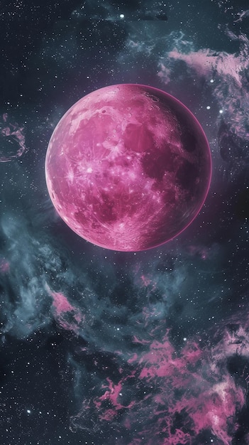 Pianeta Magenta Spazio mistico e corpo celeste