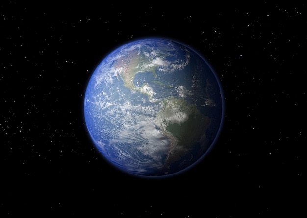 Pianeta Terra - Elementi di questa immagine fornita dalla NASA. Rappresentazione 3D.