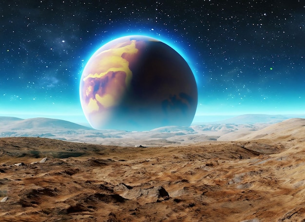 Pianeti del sistema solare Marte Terra Giove e altri Elementi di questa immagine forniti dalla NASA