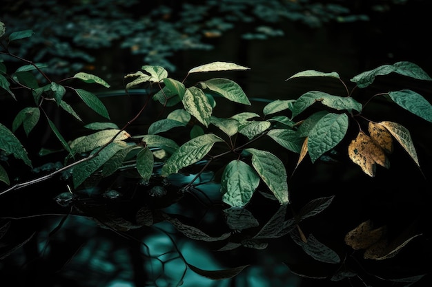 Pianta con centinaia di foglie che riflettono la maestosa bellezza della natura