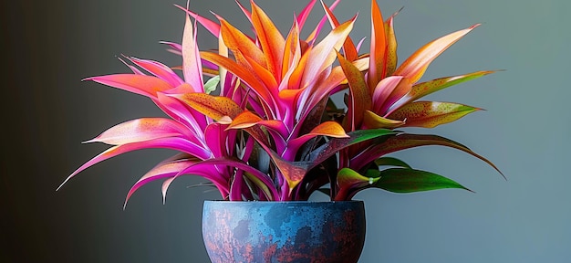 pianta di aechmea fasciata in vaso