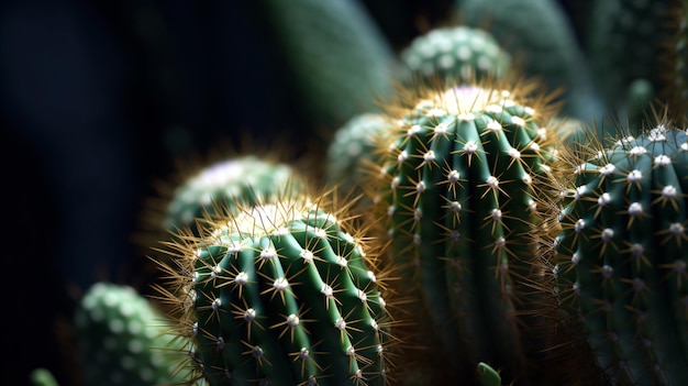 pianta di cactus da vicino