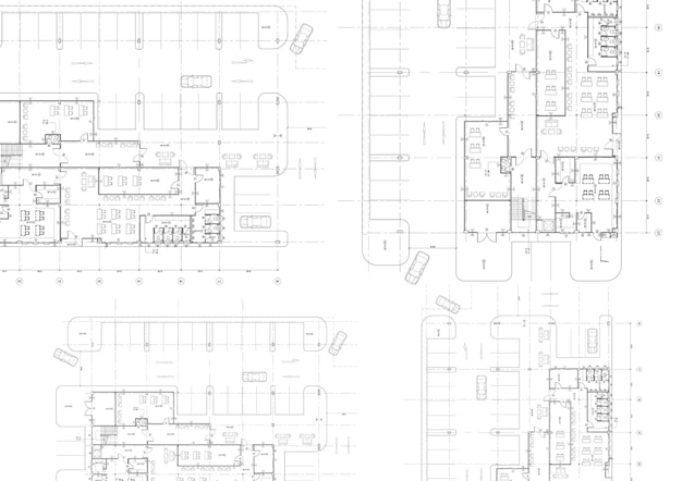 Pianta progettata edificio sul disegno