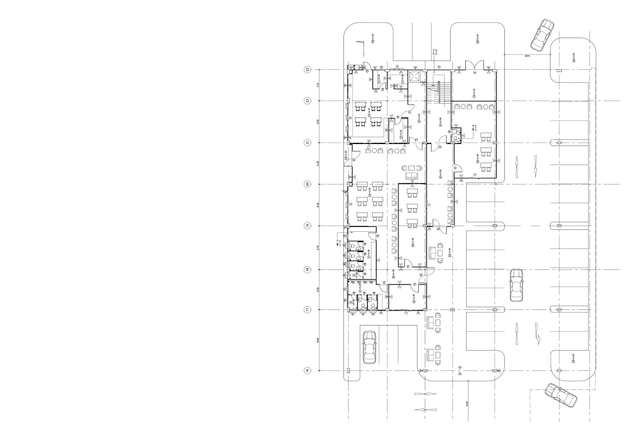 Pianta progettata edificio sul disegno