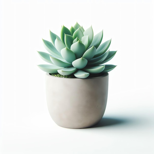 Pianta succulenta minimalista in vaso