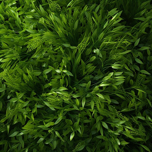 pianta verde arafed con foglie e fiori in un giardino ai