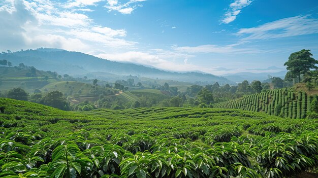 Piantagione di tè Bel paesaggio