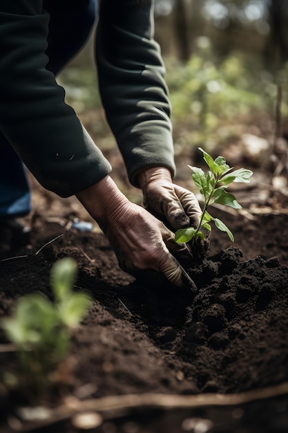 Piantare alberi per un futuro sostenibile Giardino comunitario e promozione della conservazione ambientale