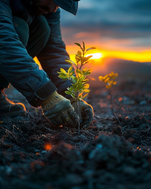 Piantare un albero in onore di un veterano caduto