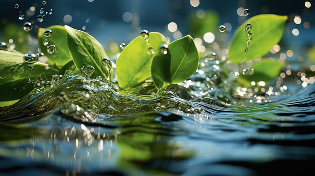 piante acquatiche acqua natura acqua su foglia verde foglia d'acqua goccia foglia di acqua pianta acquatica