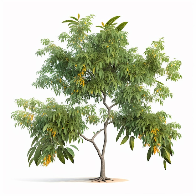 Piante da giardino piccolo albero di mango verde AI Immagine generata